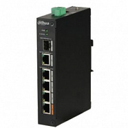 Dahua DH-PFS3106-4P-60, Индустриальный 4 портовый сетевой РОЕ коммутатор 2-го уровня