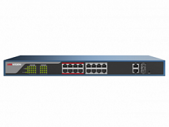 HikVision DS-3E1318P-E, 16канальный PoE-коммутатор