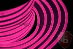 Гибкий неон светодиодный, постоянное свечение, розовый, оболочка розовая, 220В, бухта 50м NEON-NIGHT