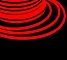 Гибкий Неон LED  - красный, оболочка красная, бухта 50м
