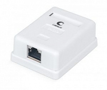 Cabeus WS-8P8C-Cat.5e-1 Розетка компьютерная RJ-45, категория 5e, одинарная, внешняя, Dual IDC