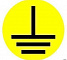 Знак безопасности Заземление 30х30