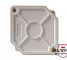 Коробка распределительная КР60х60х30, IP65 (с 4-мя заглушками)