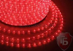Дюралайт светодиодный, постоянное свечение(2W), красный, 220В, диаметр 13 мм (бухта 100м) NEON-NIGHT