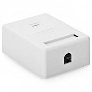 Hyperline SB-2-1-8P8C-C5e-WH Розетка компьютерная