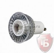 Лампа светодиодная, 5W, 220V, цоколь-GU10, цвет белый