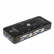 4-портовый KVM-переключатель с портами VGA иUSB