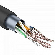 FTP 4PR 24AWG CAT5e 305м OUTDOOR NETLAN+Трос 1*
