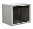 19" Настенный шкаф Rexant 6U 600×450×370 мм (ШxГxВ) - передняя дверь металл, боковые стенки съемные 