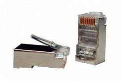 Hyperline PLUG-8p8C-U-C5-SH Разъем RJ-45(8P8C) под витую пару, категория 5е, экранированный