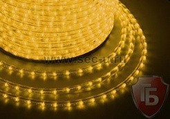 Дюралайт светодиодный, свечение с динамикой (3W), желтый, 220В, диаметр 13 мм (бухта 100м) NEON-NIGH