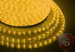 Дюралайт светодиодный, эффект мерцания(2W), желтый, 220В, диаметр 13 мм (бухта 100м) NEON-NIGHT