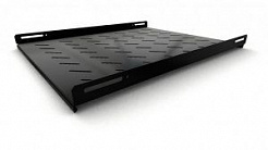 Hyperline TSH3H-450-RAL9004 Полка стационарная усиленная, глубина 450 мм, с боковым креплением